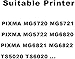 INKWAY Pgi-270XL Cli-271XL Empty Refillable Ink Cartridge Replace for Canon MG6820 MG6821 MG6822 MG5720 MG5721 MG5722 MG7720 TS5020 TS6020 Printer