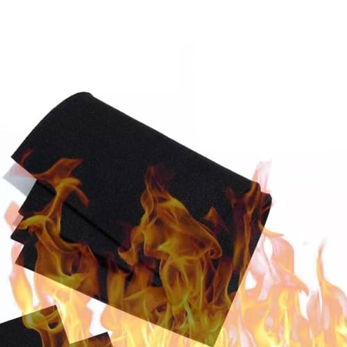 Manta de soldadura ignífuga de fieltro de carbono ignífugo, manta de soldadura de fieltro de carbono, manta ignífuga, para aplicaciones de soldadura, fogata, parrilla y soldadura (30 x 20 cm, 1