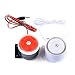 Cylewet 2Pcs 12V DC Electronic Buzzer Alarm Siren Security Horn Active Speaker Burglar Alarm Siren 120dB (Pack of 2) CYT1102