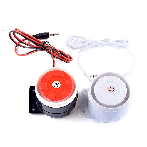 Cylewet 2Pcs 12V DC Electronic Buzzer Alarm Siren Security Horn Active Speaker Burglar