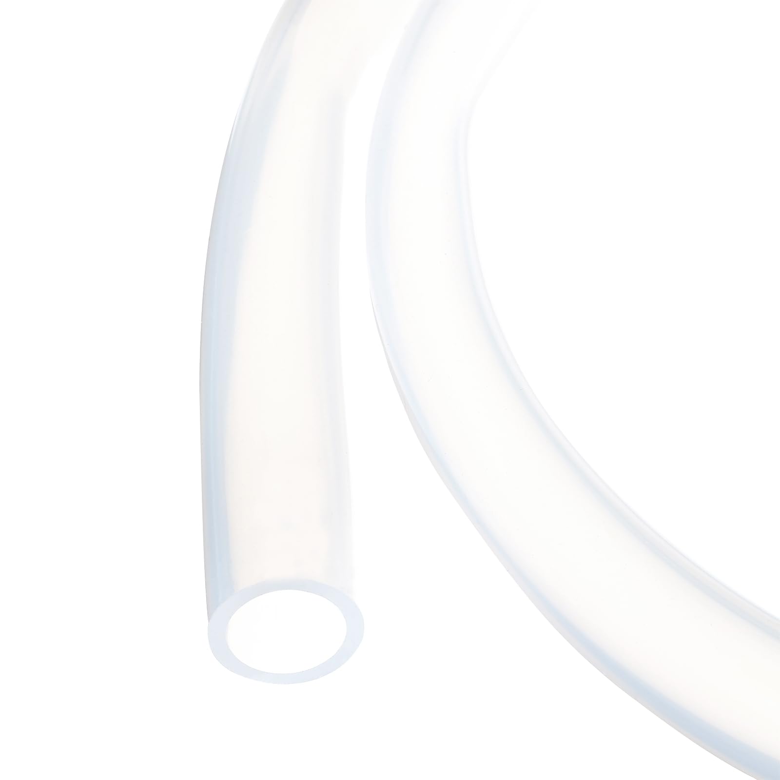 1m(3.3ft) 15mm(5/8") ID x 20mm(0.8") OD Silicone Tubing Clear Industrial Plastic Tubing Pure Silicone Hoses for Pump Siphoning Draining Irrigation Brewing