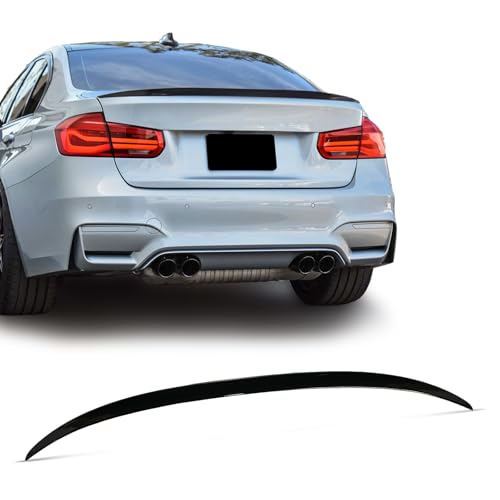 Safety Recall 20V-484 - Rear Spoiler - 2020 BMW X6 5 BDBO Spoiler Wing Rear Spoiler Compatible with BMW 3 Series F30 F80 M3 Sedan 330i 320i 328i 335i 340i 2013-2018 Trunk Tail Rear Trunk Lid,Glossy Black - M3 Style