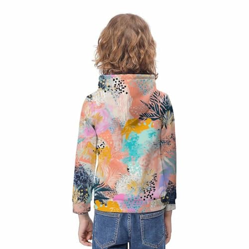 Pull imprimé fleurs 3D idéal pour le collège et le sport - 4