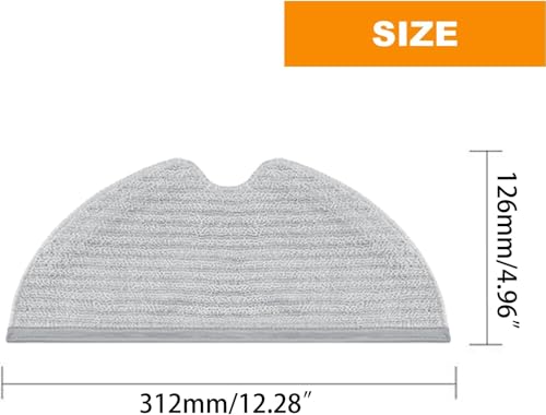 Image of AutoStory 4pcs Replacement Mop Pads Compatible with Dreame D9 /D9 Pro /D9 Max /F9 /F9 Pro /L10 Pro Robot Vacuum Cleaner, Washable, Reusable Microfiber Mops (Pack of 4)