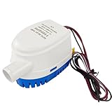 AeKeatDa オートビルジポンプ DC 12V 1100GPH 小型水中ポンプ 内臓フロートスイッチ 自動排水 海水、汚水を船外に排出 給水・排水ポンプ 水中ポンプ