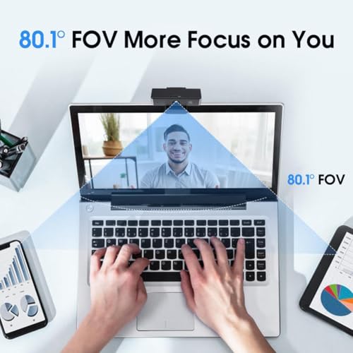 Webcam USB 4K mini caméra fluide avec double microphone intégré pour PC - 2