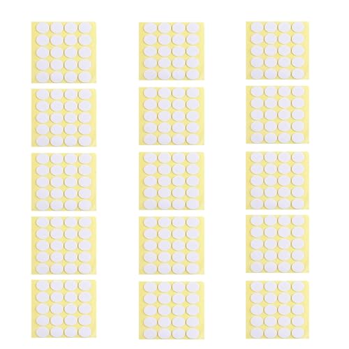 Eine Packung mit 300 Stück Kerzendochtaufklebern. Klebepunkte Doppelseitig für Kerzen 20mm Doppelseitige Aufkleber für die Kerzenherstellung Basteln