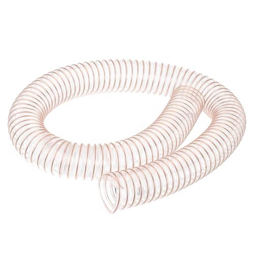 PATIKIL PU Flexible Aspiradora Limpieza Manguera, 40mm ID 1M Longitud Polvo Colección Manguera Uso con Polvo Recolectores para Industrial Carpintería Limpiador, Cobre Tono