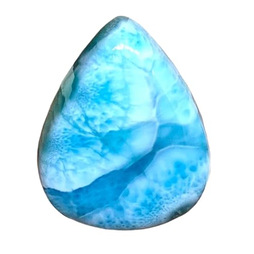 Larimar naturel en cabochon poire de qualité supérieure 25x20mm