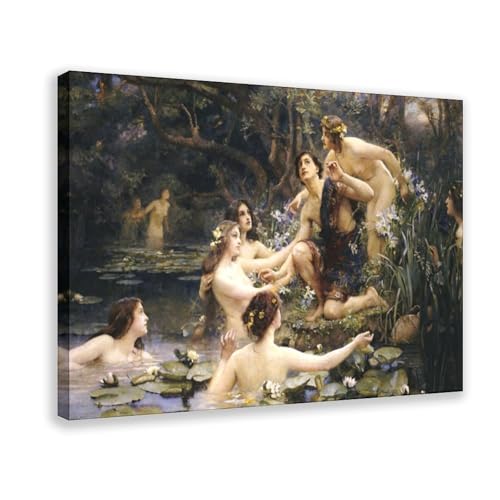 Hylas et les nymphes de l'eau poster de mythologie grecque déco murale chambre 40x61cm