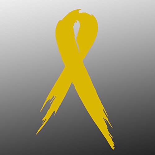 [ST231] 1x Childhood Cancer Awareness Ribbon Car Vinyl Sticker 3