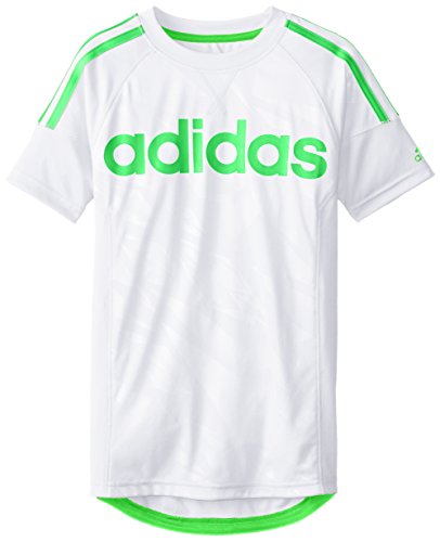 adidas Big Boys' Linear 3 Stripe Short Sleeve
