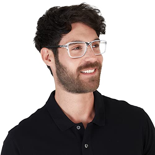 Image of Oakley Men Clear Lens Square Frames - 0OX8166