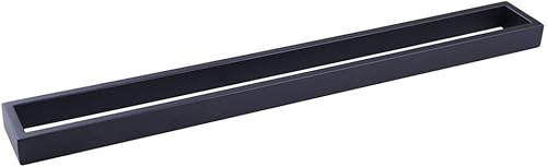 GERZWY Toallero de baño negro mate de 36 pulgadas, barra de toalla de baño de acero inoxidable SUS 304, estilo moderno, montaje en pared