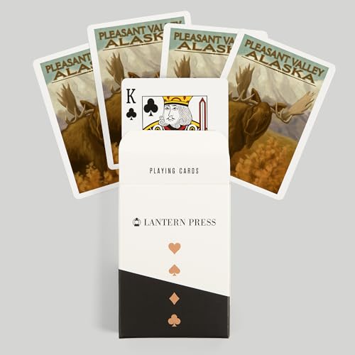 Baraja de 52 cartas tamaño póker con diseño Moose miniatura 6