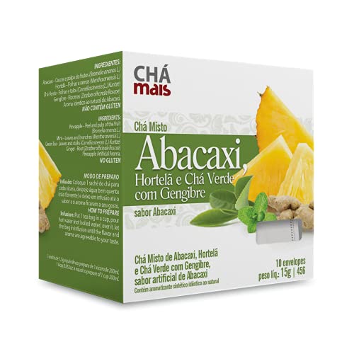 Chá Abacaxi, Hortelã, Chá Verde E Gengibre, ClinicMais