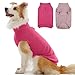 IECOii 犬用セーター2点セット フリース 軽量 暖かい ソフト 犬服 秋冬 リーシュホール付き 厚み 快適 室内外着 犬 服 冬 犬 コート 防寒対策 普段着 休日 外遊び 中型犬 ピンク XL