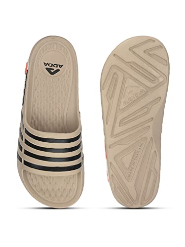 Image of ADDA (LABEL) TM-NEXT GEN || Durable & Comfortable || 2D Sole || Skid Resistant || Lightweight || Soft and Comfortable Footbed || Outdoor Slipper || Special Soft || Sliders for Men