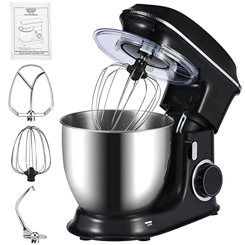 Küchenmaschine Rührmaschine,Knetmaschine 1500W, Teigmaschine Rührmaschine mit 6.5 L Edelstahl Schüssel 6…