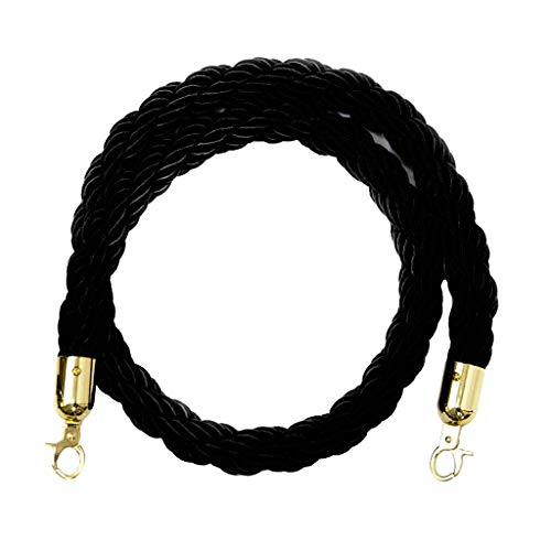 Cuerda de Barrera 2M Cord con Ganchos, Cuerda de Ampliación Queue Cuerda Barrera Cordón de Bloqueo Postes Separadores