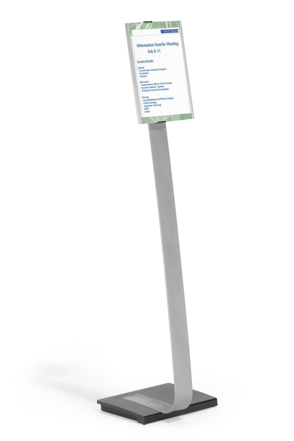 Durable INFO SIGN Aluminium Display Panel Info Floor Stand A4 - 1.18m