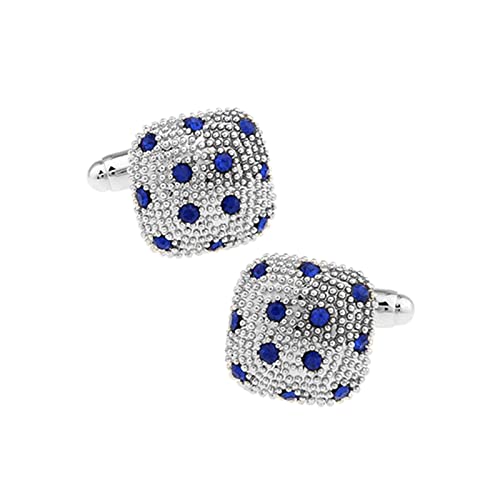 Set de mancuernas para hombre Daesar plateadas y azules miniatura 1