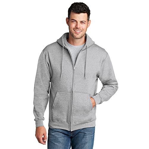Port & Co ™ Core Fleece Full-Zip Hooded Sweatshirt. PC78ZH - [Olive Drab Green]
