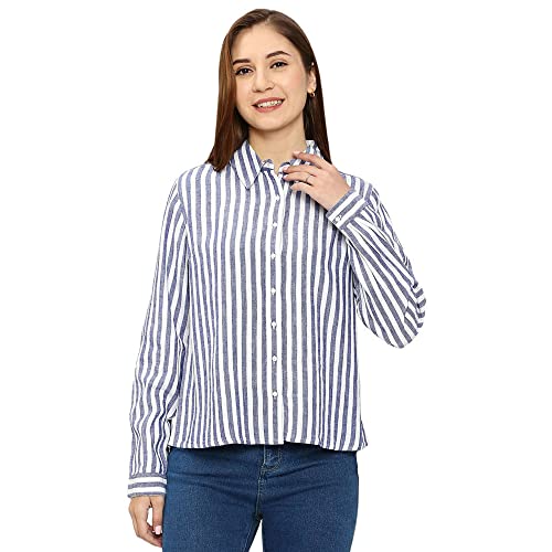 Image of Spykar Solid Blended Round Neck Women's Regular Fit Top