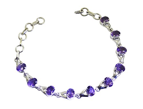 Bracelet améthyste argent 925 GCB257, fini les bijoux ternes qui irritent votre peau