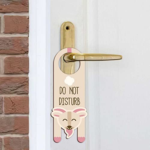 Image of CVANU Do Not Disturb Wooden Door Sign Hanger Size(24cm x 8.5cm) cv70