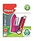 Maped - Hefter GREENLOGIC Standard Mini 24/6 - 12/15 Blätter - inklusive 400 Heftklammern 24/6 - mit eingebautem Heftklammernzieher - aus 95% recyceltem Material,