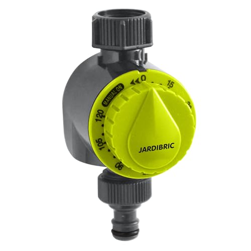 Jardibric – Minuterie Arrosage 1 Voie 5 à 120 Min – Programmateur Robinet Manuel