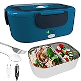 【Bandeja de gran capacidad】2 contenedores internos extraíbles separan sus diferentes platos de manera conveniente.Es fácil llevar comida,sopa y otros alimentos para una excursión. Todas las loncheras similares en el mercado no son herméticas, No voltee el dispositivo cuando ponga alimentos líquidos.