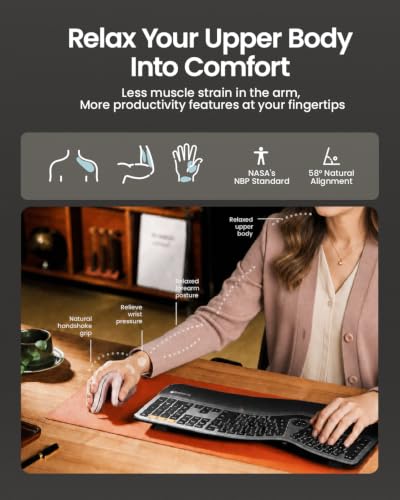 Image of ProtoArc EM11 NL Wireless Ergonomic Vertical Mouse, Rechargeable, Pink | Connects to 3 devices via Bluetooth /2.4G USB-A, with 500mAh USB-C charging, 1000 /1600 /2400 DPI, quiet clicks