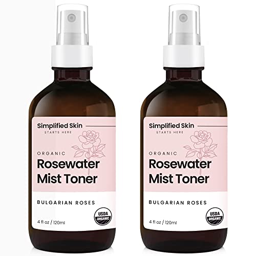 Simplified Skin Rose Water Spray for Face & Hair, Rosewater Mist ...