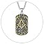 02. Masonic Dog Tog|Silver&Gold