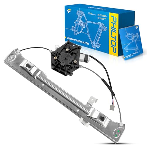Image of PHILTOP Rear Right Passenger Side Power Window Regulator and Motor Fit for 2002-2010 Ford Explorer,2002-2010 Mercury Mountaineer,Ford Explorer Sport Trac,2003-2005 Lincoln Aviator Replace 748-507