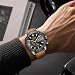 Imagen de BENYAR Relojes Hombre Cronografo Analógico Movimiento de Cuarzo Impermeable Luminoso Fecha Reloj Pulsera Hombre Banda de Cuero Negocios Casual Diseñador Relojes Elegante Regalo para Hombre