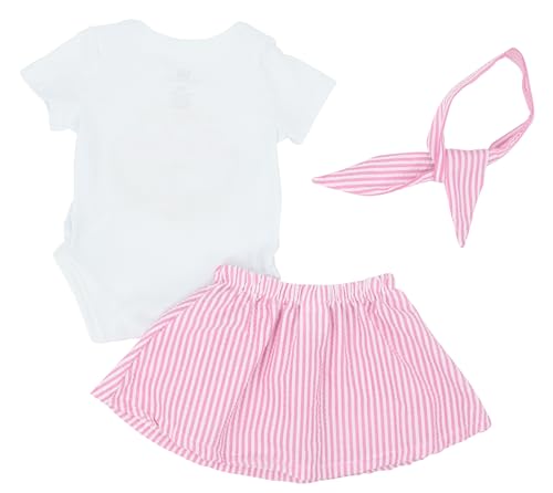 Image of Baby Girls 2pc Outfit Set Short Sleeve Bodysuit with Tutu Skirt