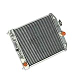 Radiateur en aluminium de 28 mm compatible avec les modèles EK, EG, D15, D16, CRX, HRV, Del Sol, SI, AT et MT (1993-1999).