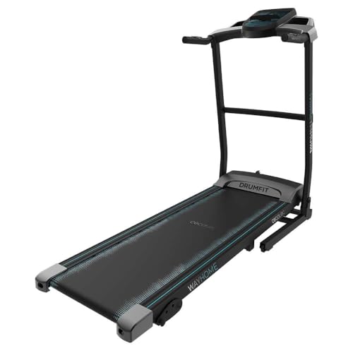 Cecotec Cinta de Correr Plegable DrumFit WayHome 1500 Sprint. 1100 W, De 1 a 15 Km/h. 12 Programas, Panel de Control LCD, Superficie de Carrera de 120x40cm, Inclinación Manual, Bluetooth y Altavoces