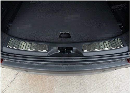 YIWANG 304 Stainless Steel Car Rear Inside Door Bumper Protector Sill Scuff Plate Trim 2Pcs for Land Rover Discovery Sport 2015-2019 Car Accessories (Brushed Stainless Steel)