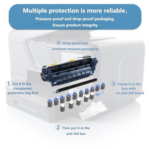 F2G76A (E6B67-67901, F2G76-67901) Maintenance Kit Compatible with Laserjet M604 / M605 / M606 (110V), Includes 1PC RM2-6308 Fuser,1PACK Transfer Roller & Tray 2-6 Rollers, Protective