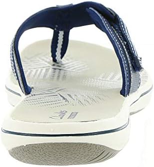 Clarks Women's Brinkley Jazz Flip Flop, Navy Synthetic, 8 M US | Image 5