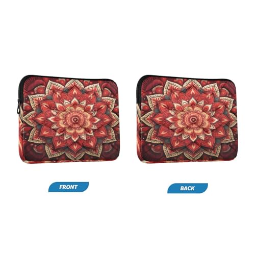Funda Mandala Roja para Laptop 13-14 Pulgadas miniatura 2