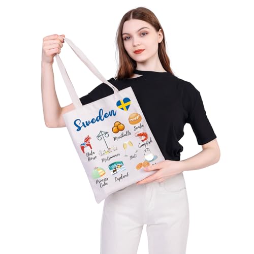 MEIKIUP Sweden Culture Travel Tote