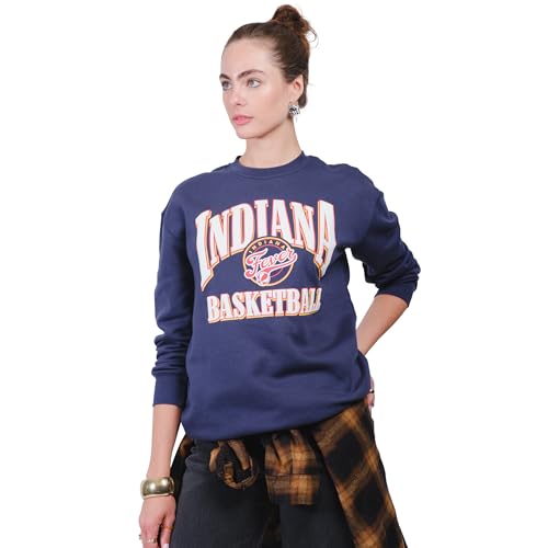 Ultra Game WNBA Official Womens Super Soft Oversized Crew Sweatshirt Indiana Fever Team Color XX-Large