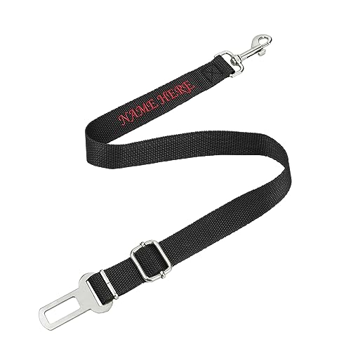 Personalized Custom Dog Seat Belt with Name