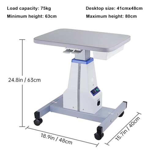 Elektryczny regulowany stół podnoszący do instrumentów optycznych, regulowany stojak roboczy, 75 kg, konstrukcja stołu warsztatowego, do użytku laboratoryjnego i warsztatowego