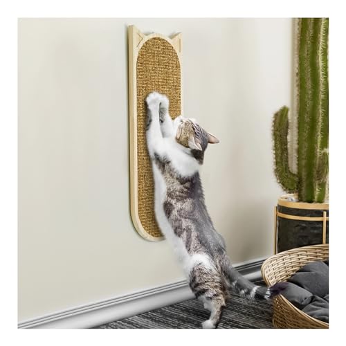 Modern Meow Wall Mounted Cat Scratcher - Vertical Mounted Cat Scratcher - Stylish Indoor Cat Scratching Board and Furniture - Cat Wall Furniture